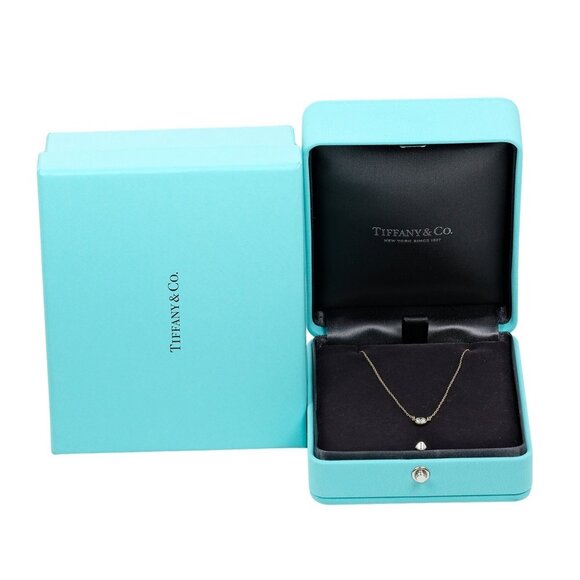 TIFFANY Gold Diamond 2C Necklace - Picture 9 of 9